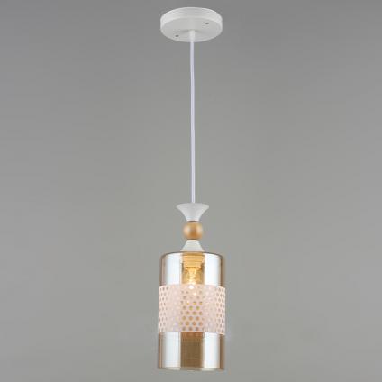 Подвес N5171/1HQ WT+WOOD белый 1х40W Е27 d120 h800, QH22